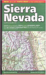 Buy map Sierra Nevada : California-Nevada, USA