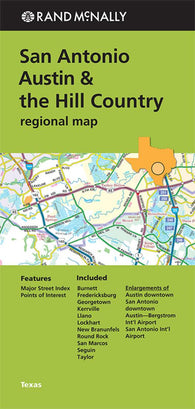 Buy map San Antonio, Austin and the Hill Country, Texas Regional