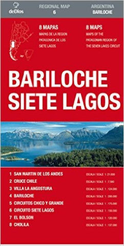 Buy map Bariloche and Siete Lagos by deDios