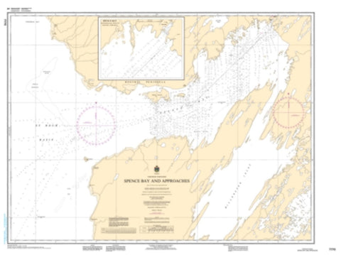 Buy map Spence Bay and Approaches by Canadian Hydrographic Service