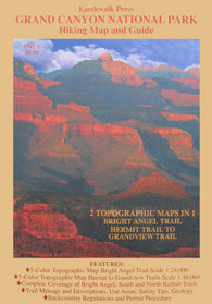 Buy map Grand Canyon National Park, Arizona, Hiking Map and Guide by Earthwalk Press