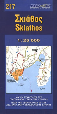 Buy map Topographic Map of Skiathos