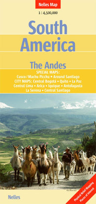 Buy map South America and The Andes by Nelles Verlag GmbH