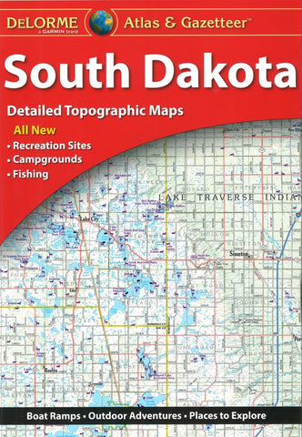 Buy map South Dakota, Atlas and Gazetteer by DeLorme