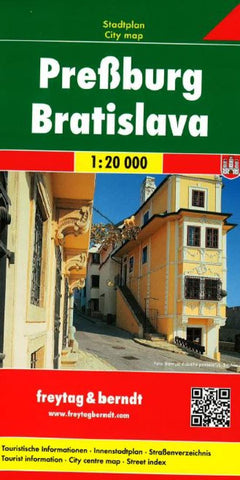 Buy map Bratislava, Slovakia by Freytag-Berndt und Artaria