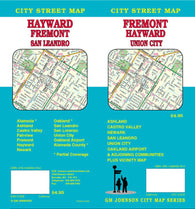 Buy map Fremont, Hayward and Union City, California by GM Johnson