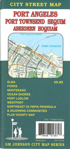 Buy map Port Angeles, Port Townsend, Sequim, Aberdeen and Hoquiam, Washington by GM Johnson