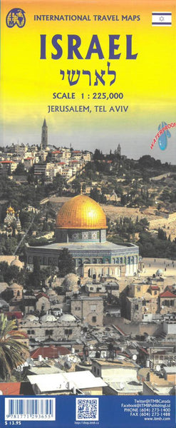 Buy map Israel & Palestine : Scale 1 : 225,000 : Jerusalem, Tel Aviv