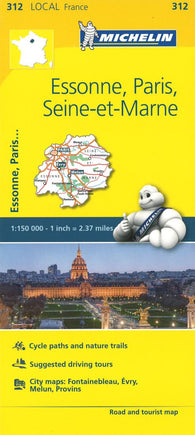 Buy map Michelin: Essone, Paris, Seine Et Marne Tourist and Road Map by Michelin Travel Partner