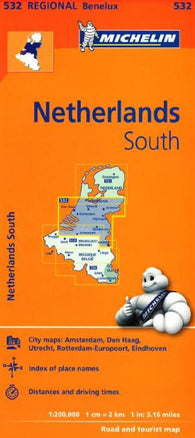 Buy map Netherlands, South (532) by Michelin Maps and Guides
