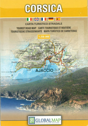 Buy map Corsica, France by Litografia Artistica Cartografica