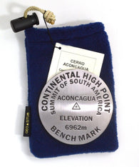 Buy map Cerro Aconcagua, South America high point benchmark paperweight