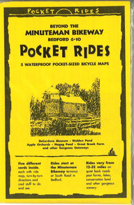 Buy map Beyond the Minuteman bikeway : Bedford 6-10 : pocket rides : 5 waterproof pocket-sized bicycle maps
