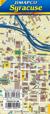 Buy map Syracuse, New York, Quickmap by Jimapco