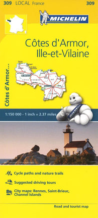 Buy map Cotes D Armor, Ille Et Villain, France (309) by Michelin Maps and Guides