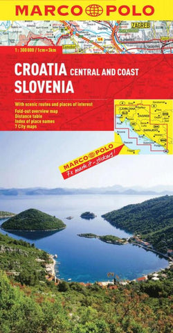 Buy map Croatia, Central and Coast and Slovenia by Marco Polo Travel Publishing Ltd