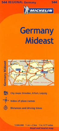 Buy map Germany, Mideast (544) by Michelin Maps and Guides
