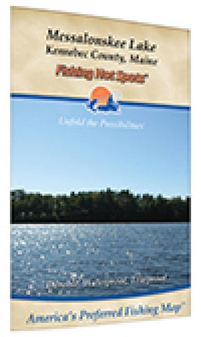 Buy map Messalonskee Lake Fishing Map