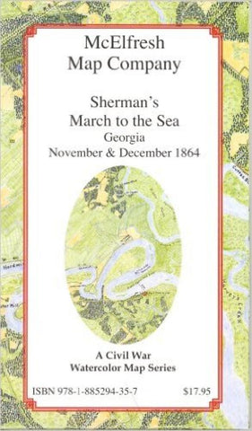 Buy map Shermans March to the Sea by McElfresh Map Co.