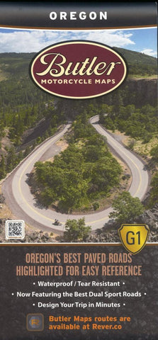 Buy map Oregon G1 by Butler Motorcycle Maps
