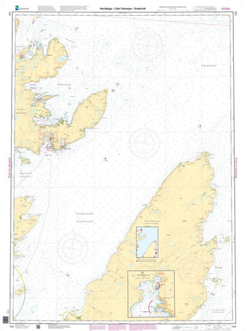 Buy map FRA NORDKAPP OG LITLE TAMSÖY TIL SVÆRHOLT (104) by Kartverket