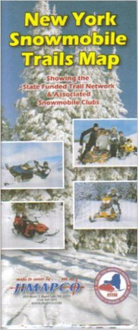 Buy map New York, Snowmobile Trails Map by Jimapco