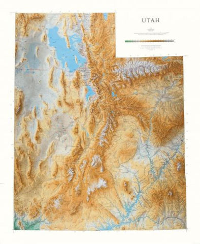 Buy map Utah [Physical, 50x41, Laminated]