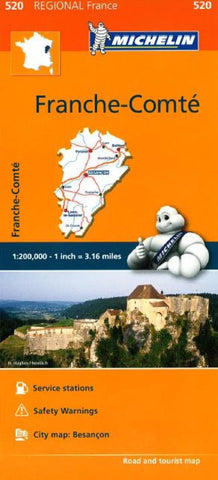 Buy map Franche Comte (520) by Michelin Maps and Guides