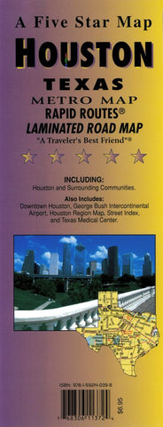 Buy map Houston, Texas (Metro) Rapid Routes by Five Star Maps, Inc.