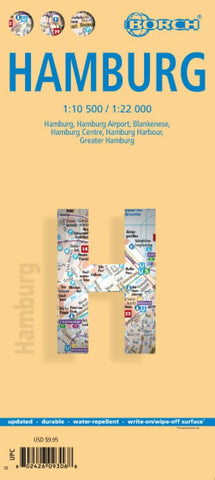 Buy map Hamburg, Germany City Map