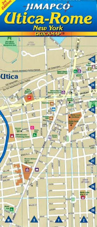 Buy map Utica and Rome, New York, Quickmap by Jimapco