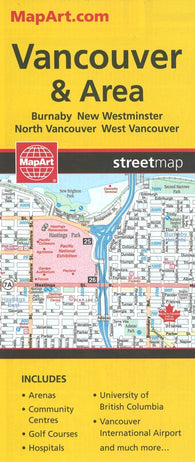 Buy map Vancouver & Area Street Map