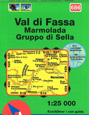 Buy map Val di Fassa Marmolada Gruppo di Sella