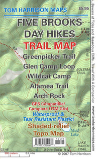 Buy map Five Brooks Day Hikes Trail Map
