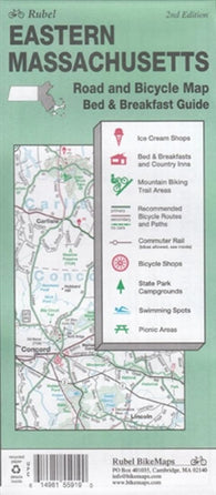 Buy map Eastern Massachusetts : road and bicycle map : bed & breakfast guide
