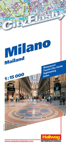 Buy map Milan, Italy City Flash Map by Hallwag