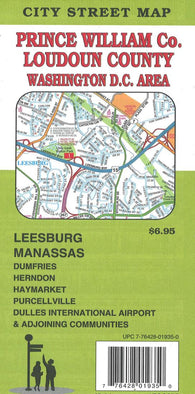 Buy map Loudoun County : Prince William Co. Washington D.C. Area