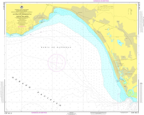 Buy map Pto Huanacaxtle, Nvo. Vallarta y Boca Rio Ameca by Secretaria de Marina
