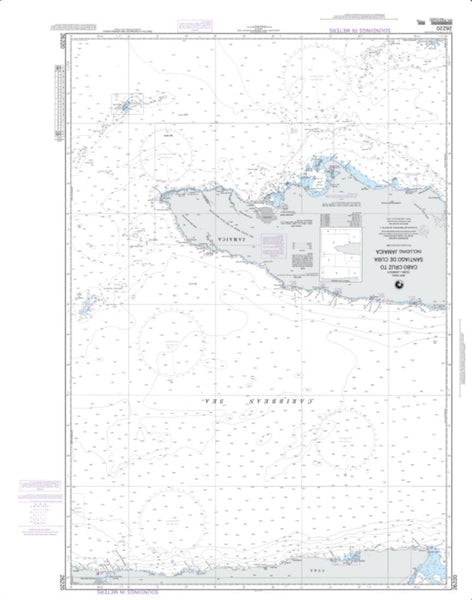 Buy map Cabo Cruz To Santiago De Cuba Including Jamaica (NGA-26220-6) by National Geospatial-Intelligence Agency