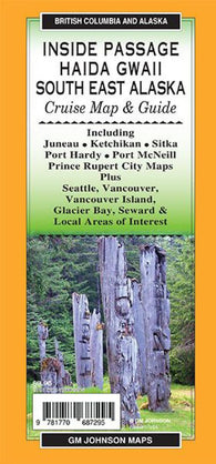 Buy map Inside Passage / Haida Gwaii / South East Alaska, British Columbia and Alaska Regional Map