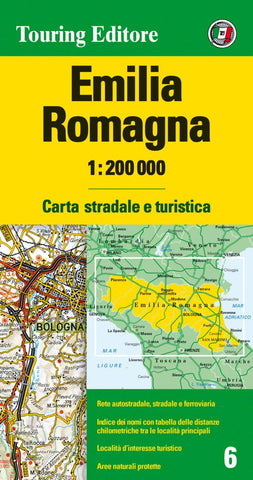 Buy map Emilia-Romagna, Italy by Touring Club Italiano