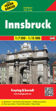 Buy map Innsbruck, Austria, with Holiday Villages by Freytag-Berndt und Artaria