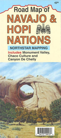 Buy map Road map of : Navajo & Hopi Nations