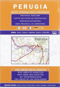 Buy map Perugia Province, Italy by Litografia Artistica Cartografica