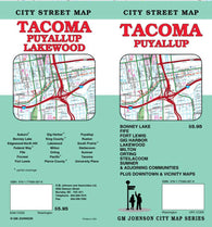 Buy map Tacoma and Puyallup, Washington by GM Johnson