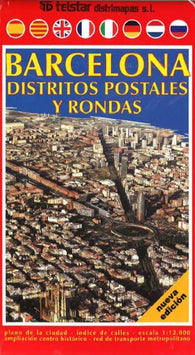 Buy map Barcelona, Districts, Postal and Rounds, Spain by Distrimapas Telstar, S.L.
