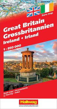 Buy map Great Britain and Ireland by Hallwag
