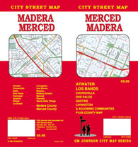 Buy map Madera : Merced : city street map = Merced : Madera : city street map