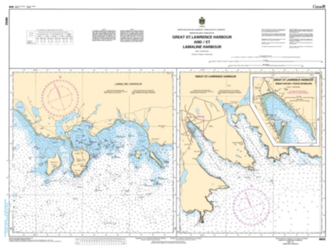 Buy map Great St. Lawrence Harbour and/et Lamaline Harbour by Canadian Hydrographic Service