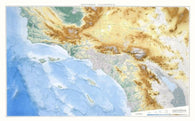 Buy map California, Southern [Physical, 39x63, Laminated]